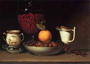 Raphaelle Peale Strawberries, Nuts oil on canvas